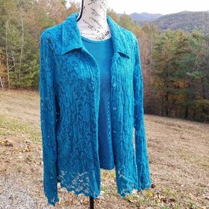 Softwear by Mark Singer Lace Jacket